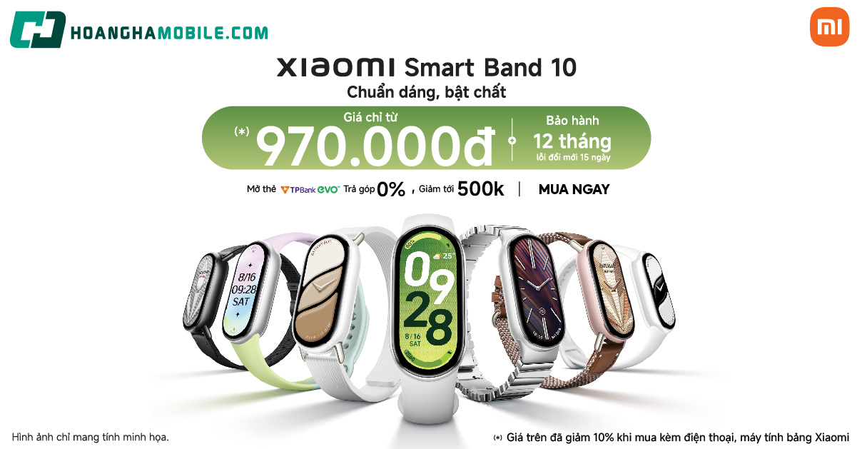 Vòng đeo tay thông minh Xiaomi Band 10 - Chính hãng